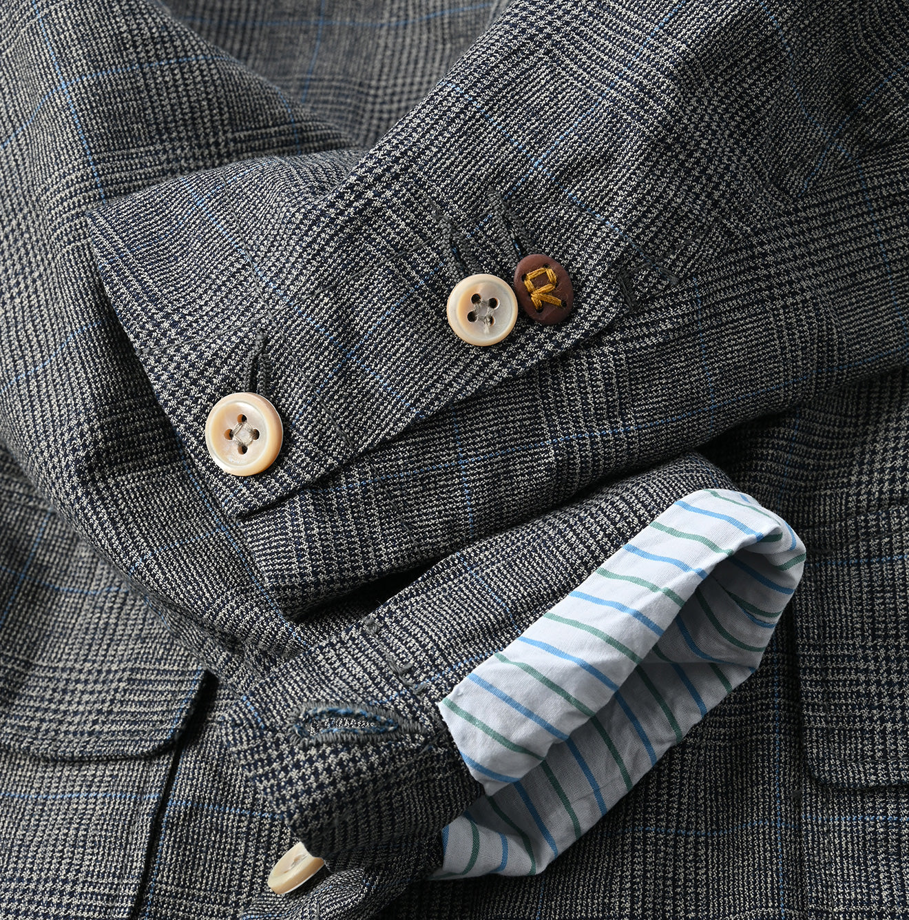 Indigo Yorimoku Cotton Tweed 908 Blazer - 45R by 45rpm studio