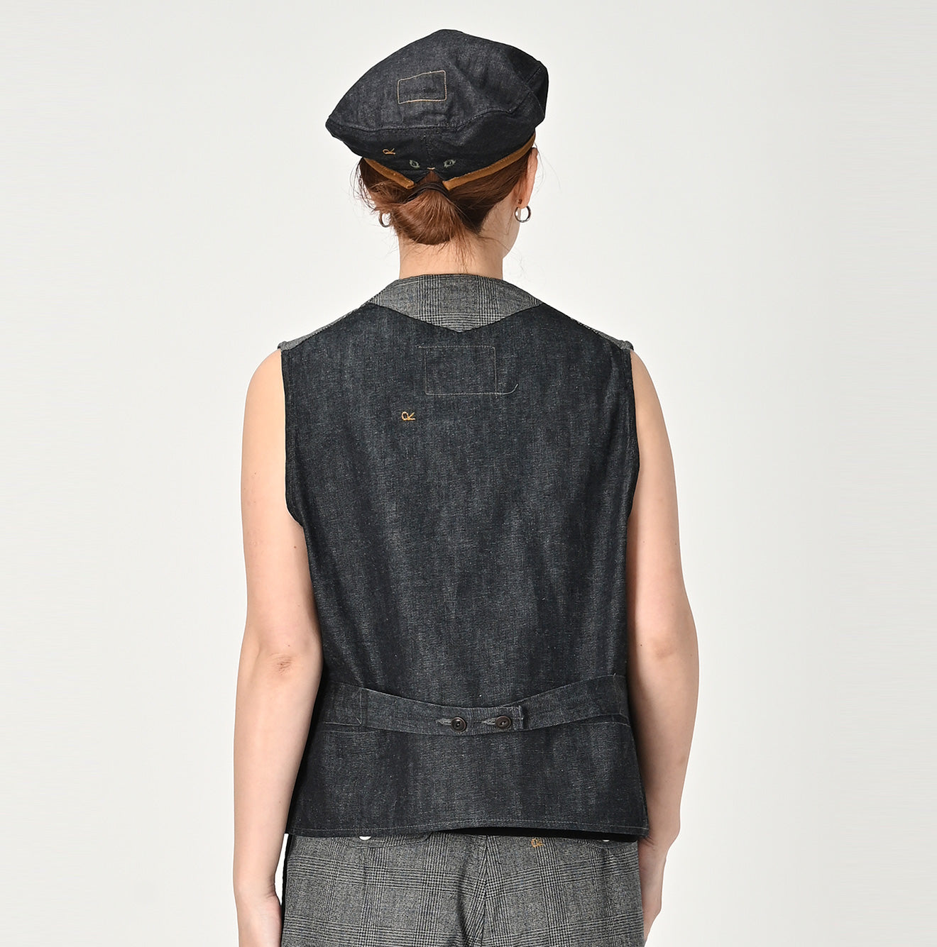 45R Yorimoku Cotton Tweed 908 Vest