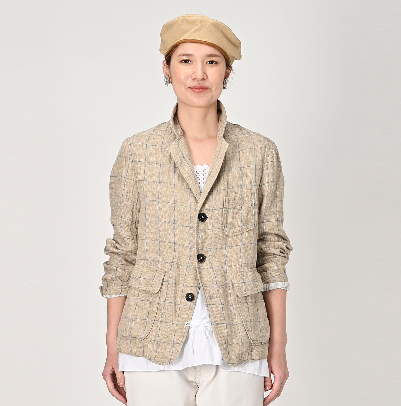 45R Linen Tweed 908 Blazer