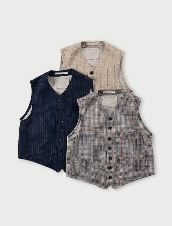 Linen Tweed 908 Vest