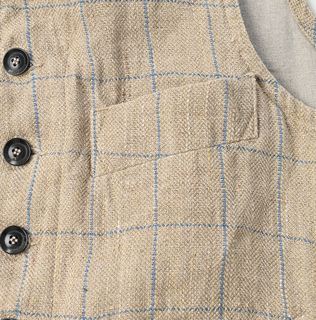 45R Linen Tweed 908 Vest