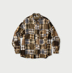 45R Linen Patchwork 908 Ocean Shirt