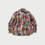 45R Linen Patchwork 908 Ocean Shirt