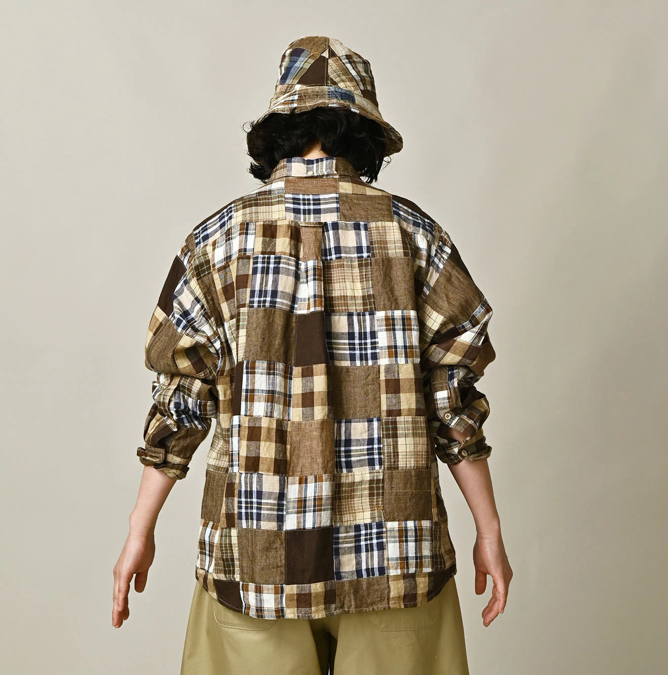 Linen Patchwork 908 Ocean Shirt | 45R Official Online Store – 45R
