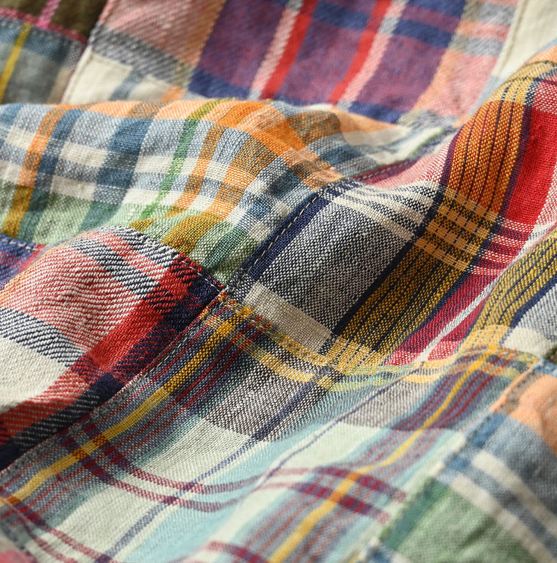 45R Linen Patchwork 908 Ocean Shirt - Image 23