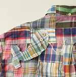 45R Linen Patchwork 908 Ocean Shirt