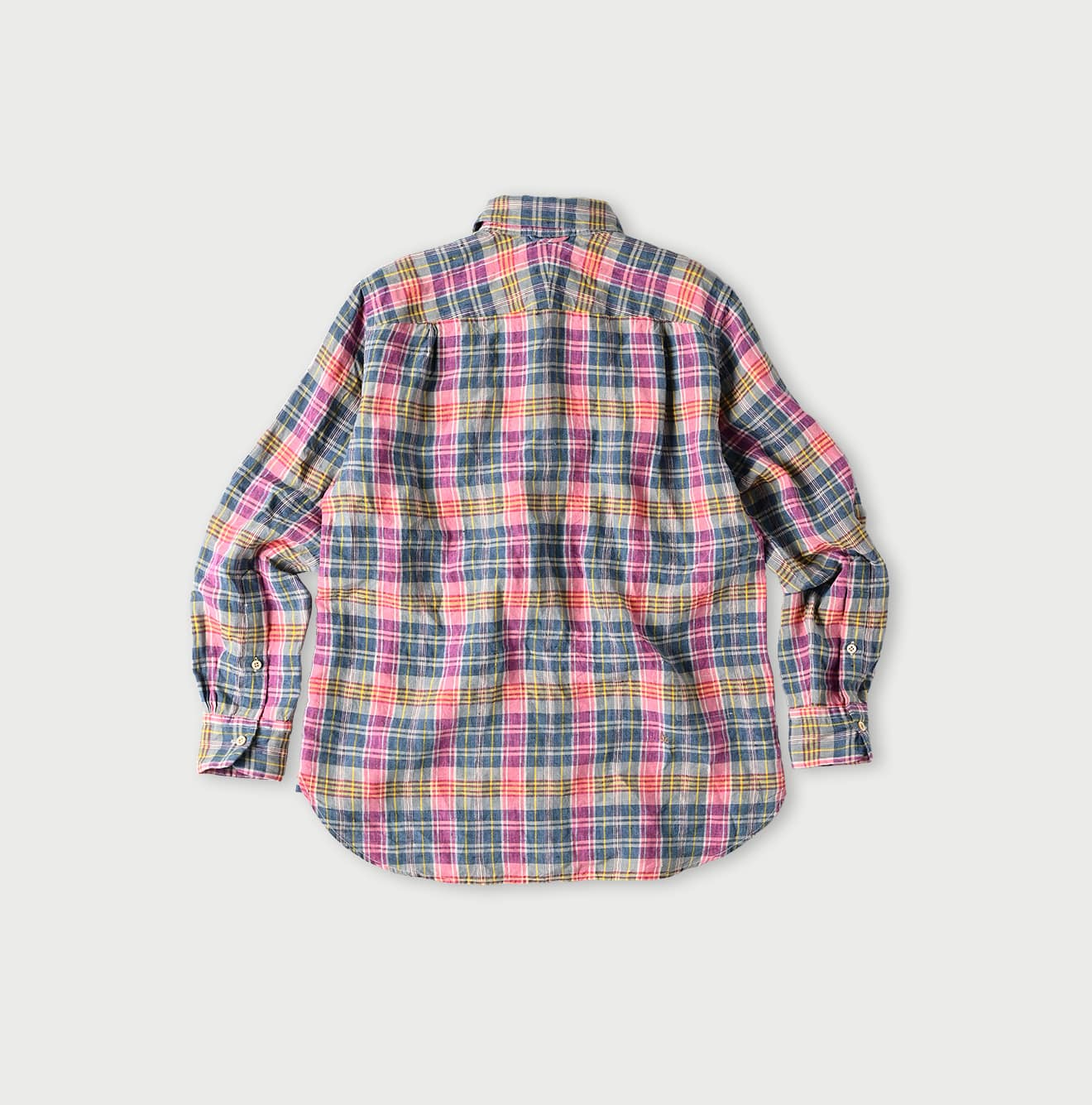 45R Linen Madras 908 Loafer Shirt - Image 17