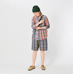 45R Linen Madras 908 Loafer Shirt