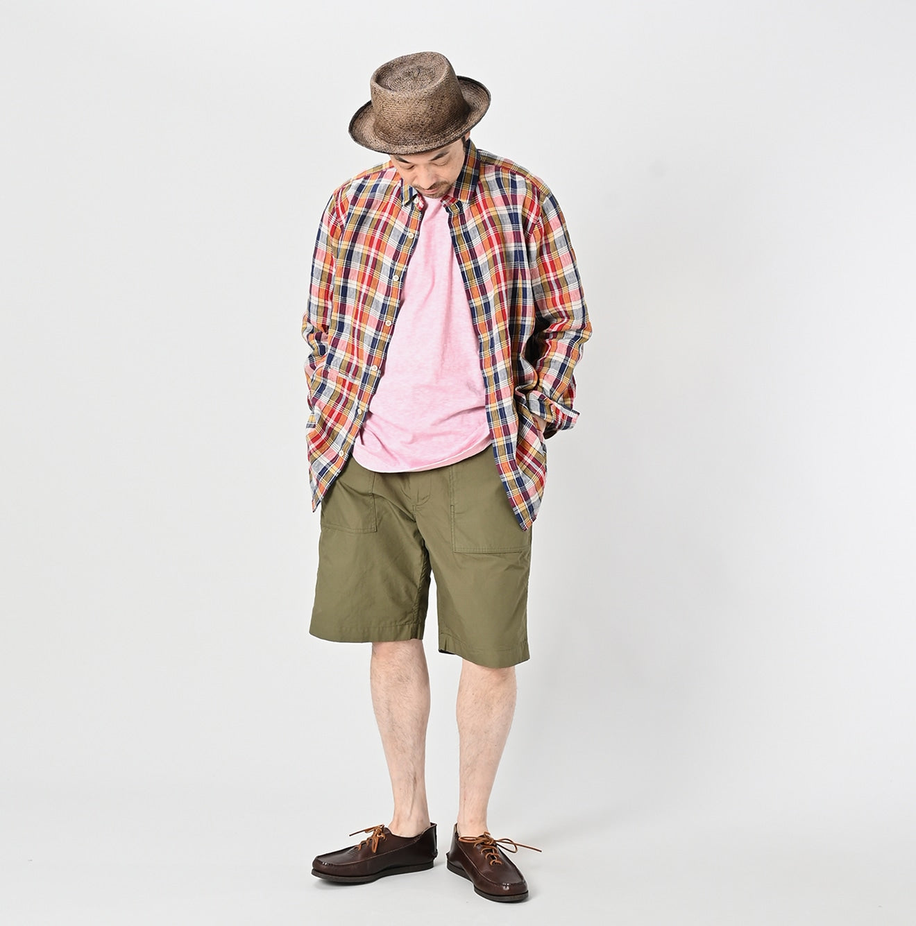 45R Linen Madras 908 Loafer Shirt - Image 4