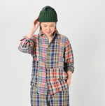 45R Linen Madras 908 Loafer Shirt