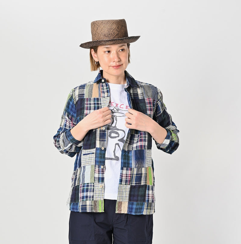 Linen Patchwork 908 Loafer Shirt - Image 5