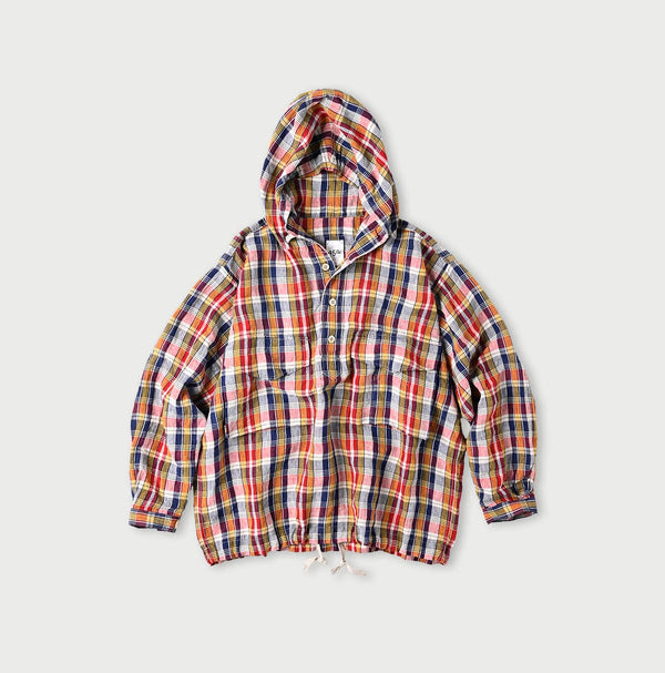 45R Linen Madras 908 Pullover Hoodie