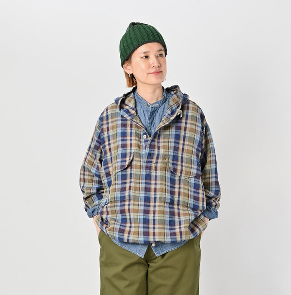 45R Linen Madras 908 Pullover Hoodie