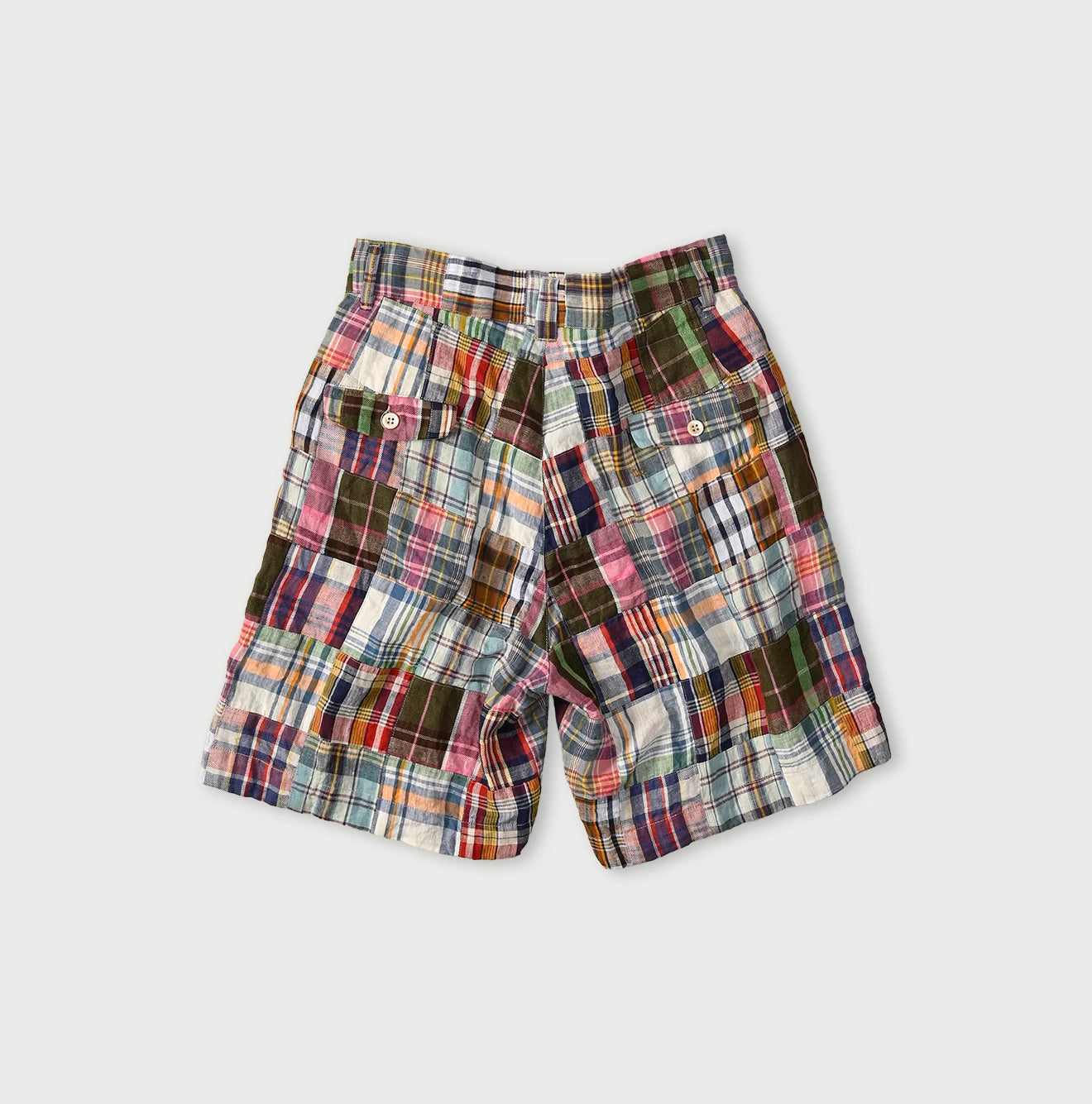 45R Linen Patchwork 908 Nimes Shorts - Image 16