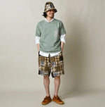 45R Linen Patchwork 908 Nimes Shorts