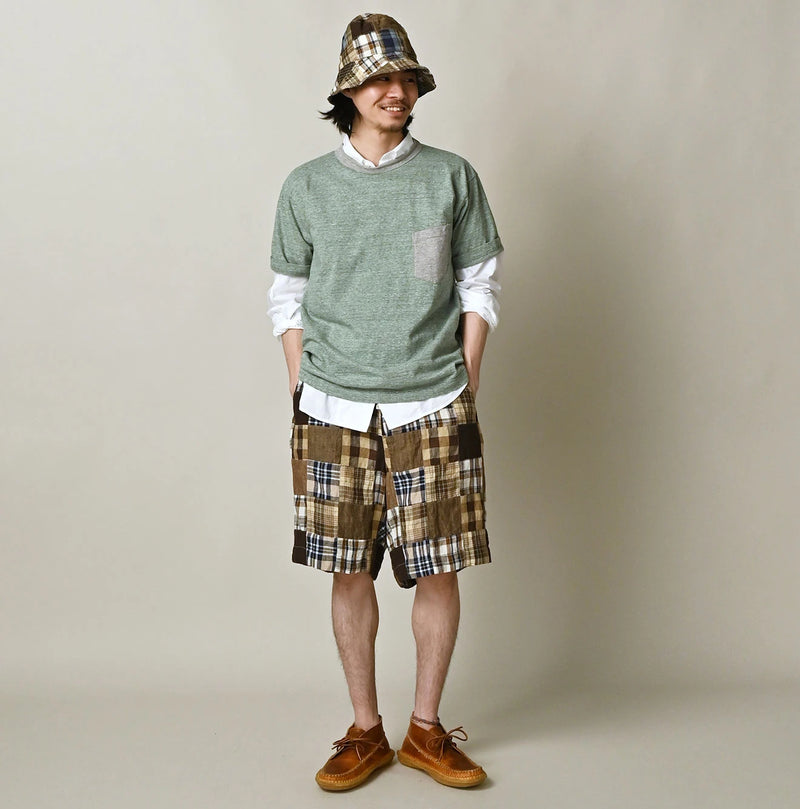 45R Linen Patchwork 908 Nimes Shorts - Image 5