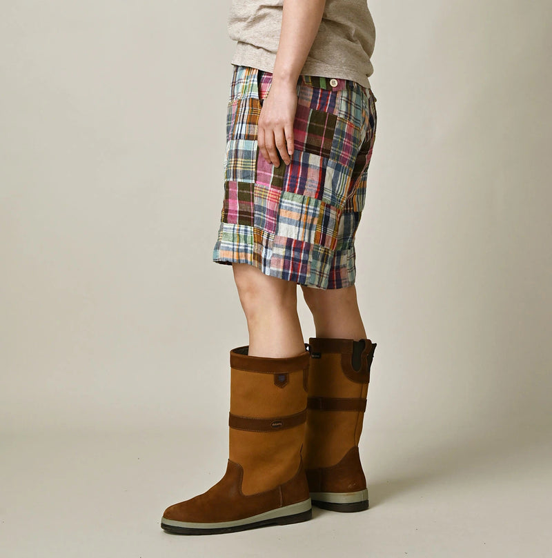 45R Linen Patchwork 908 Nimes Shorts - Image 7