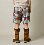 45R Linen Patchwork 908 Nimes Shorts