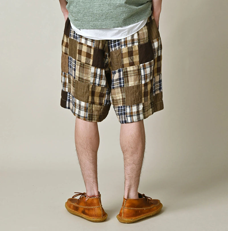 45R Linen Patchwork 908 Nimes Shorts - Image 11