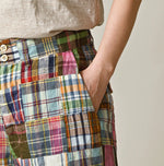 45R Linen Patchwork 908 Nimes Shorts