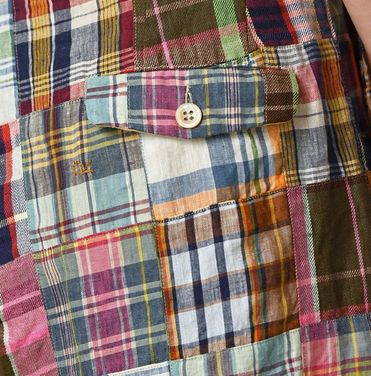 45R Linen Patchwork 908 Nimes Shorts