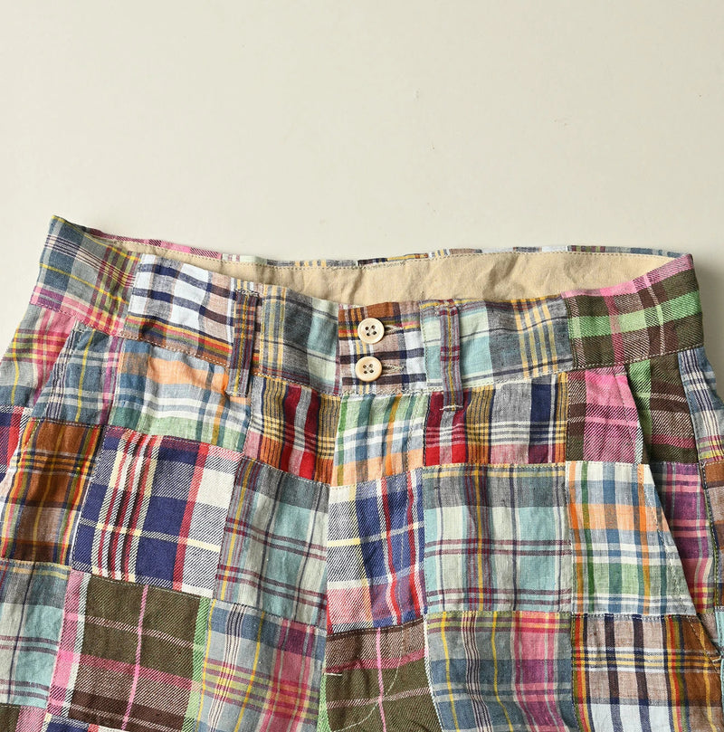 45R Linen Patchwork 908 Nimes Shorts - Image 17