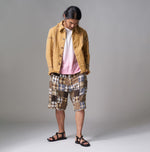 Linen Patchwork 908 Nimes Shorts
