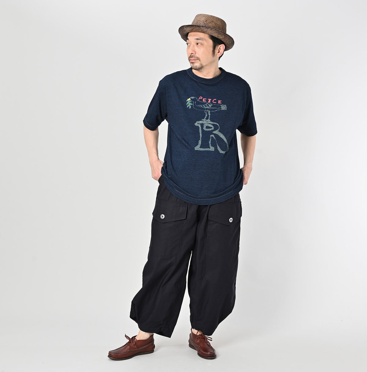 45R Indigo Peace Bird 908 45 Star T-shirt