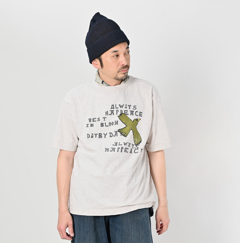 45R Blue Bird Letter 908 45 Star T-shirt (Top-dyed) - Image 2