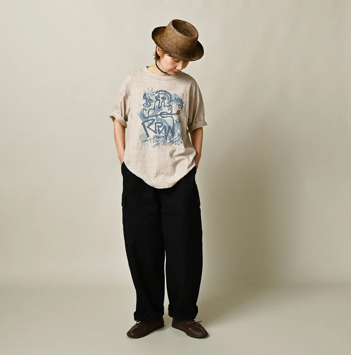 45R Nasuppiie 908 Ocean T-shirt (Top-Dyed)
