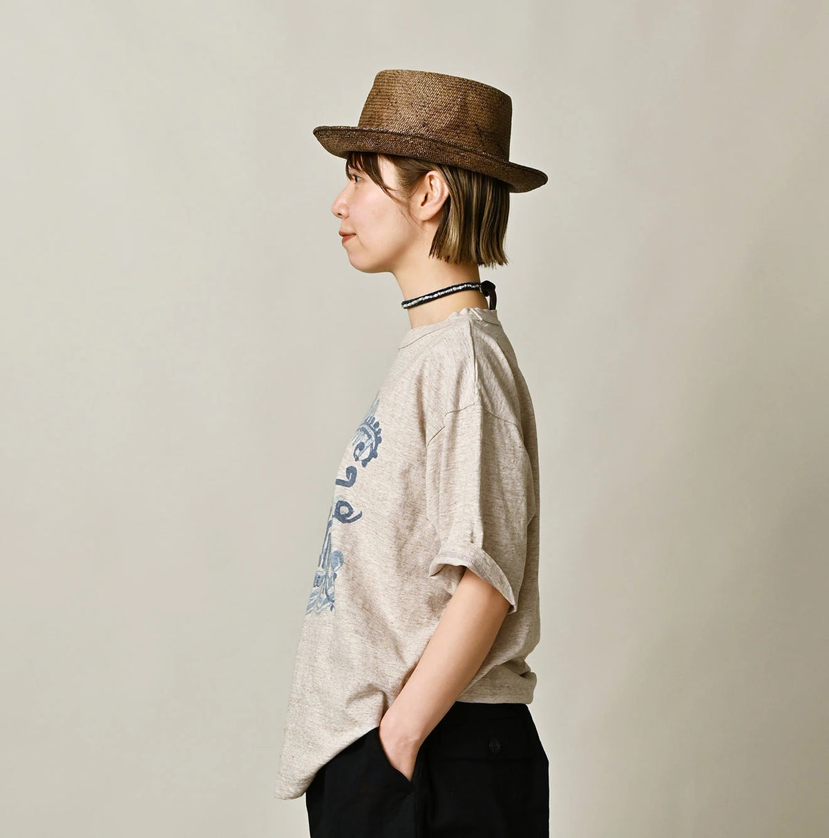 45R Nasuppiie 908 Ocean T-shirt (Top-Dyed)