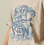 45R Nasuppiie 908 Ocean T-shirt (Top-Dyed)