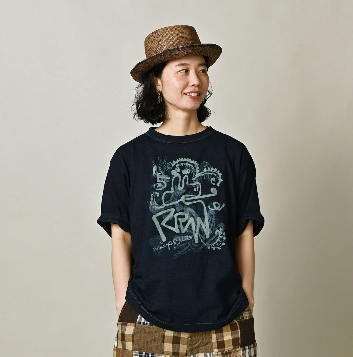 45R Indigo Nasuppiie 908 Ocean T-shirt