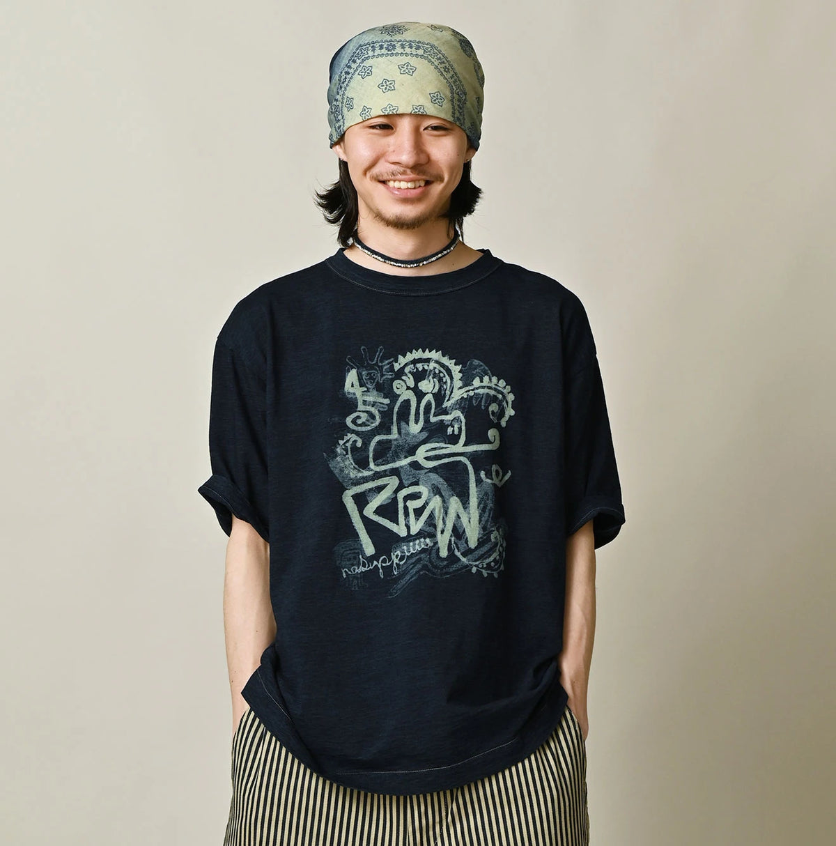 45R Indigo Nasuppiie 908 Ocean T-shirt