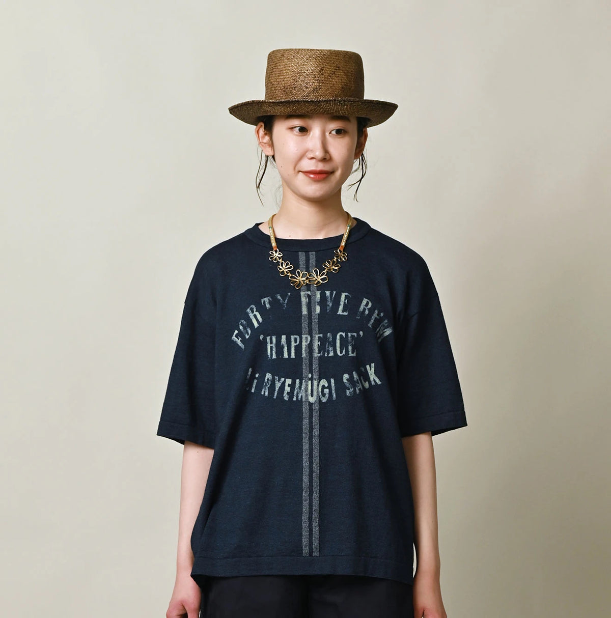 45R Indigo Sack Logo 908 T-shirt