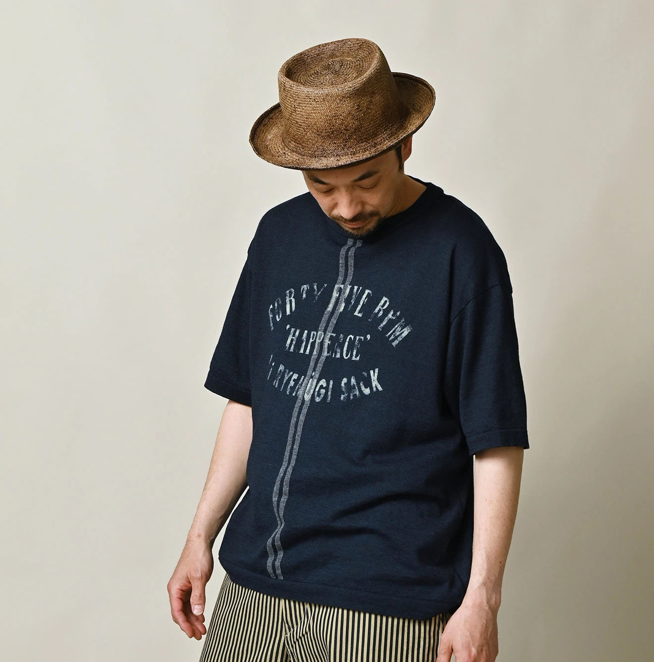 45R Indigo Sack Logo 908 T-shirt - Image 8