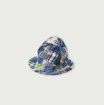 45R Linen Madras Patchwork Hat