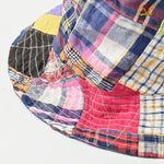 45R Linen Madras Patchwork Hat