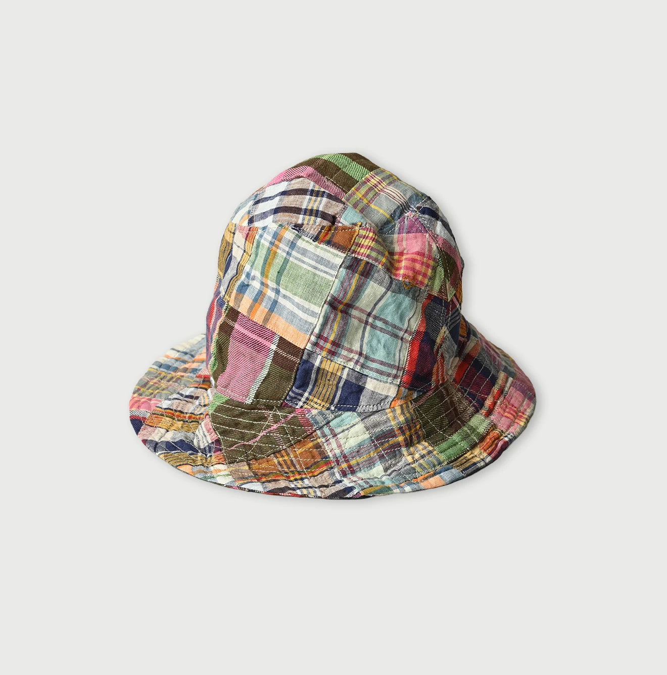 45R Linen Patchwork Hat - Image 1