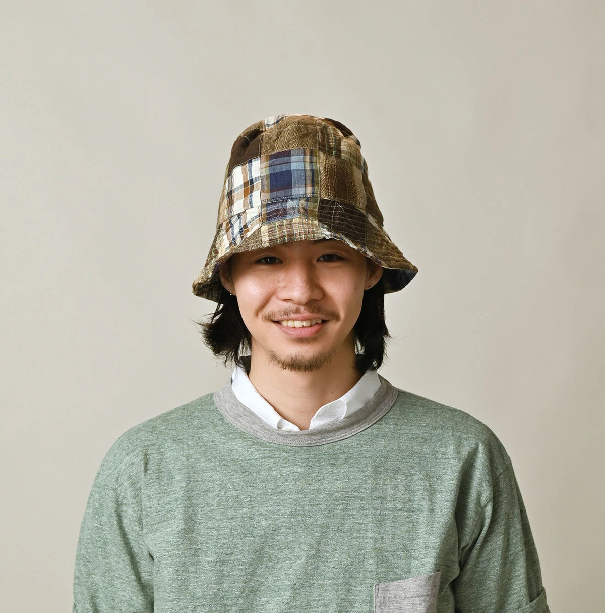 45R Linen Patchwork Hat