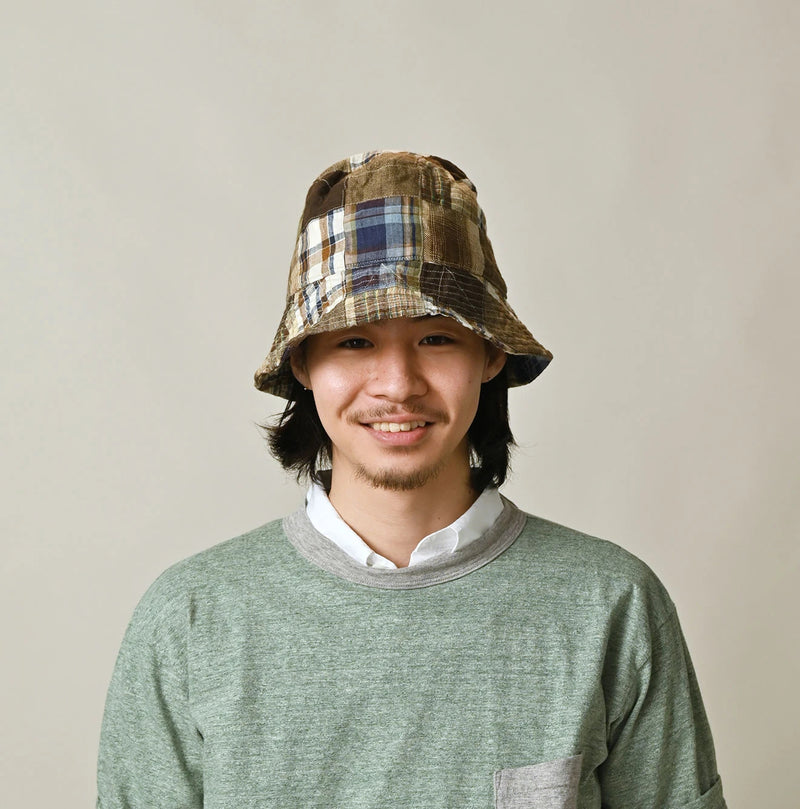 45R Linen Patchwork Hat - Image 6