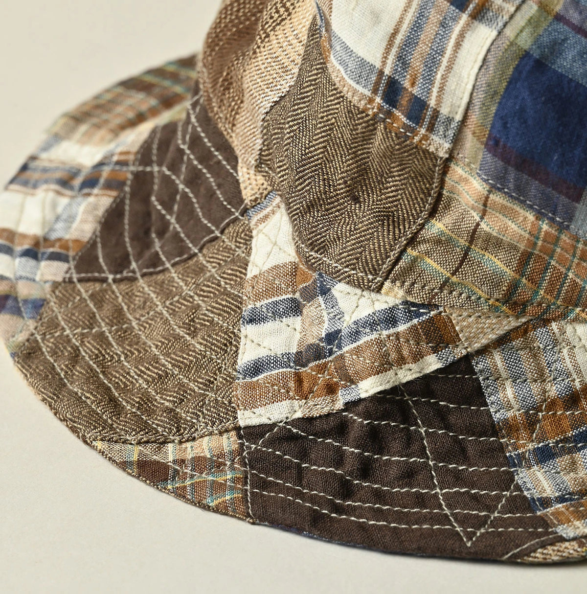 45R Linen Patchwork Hat