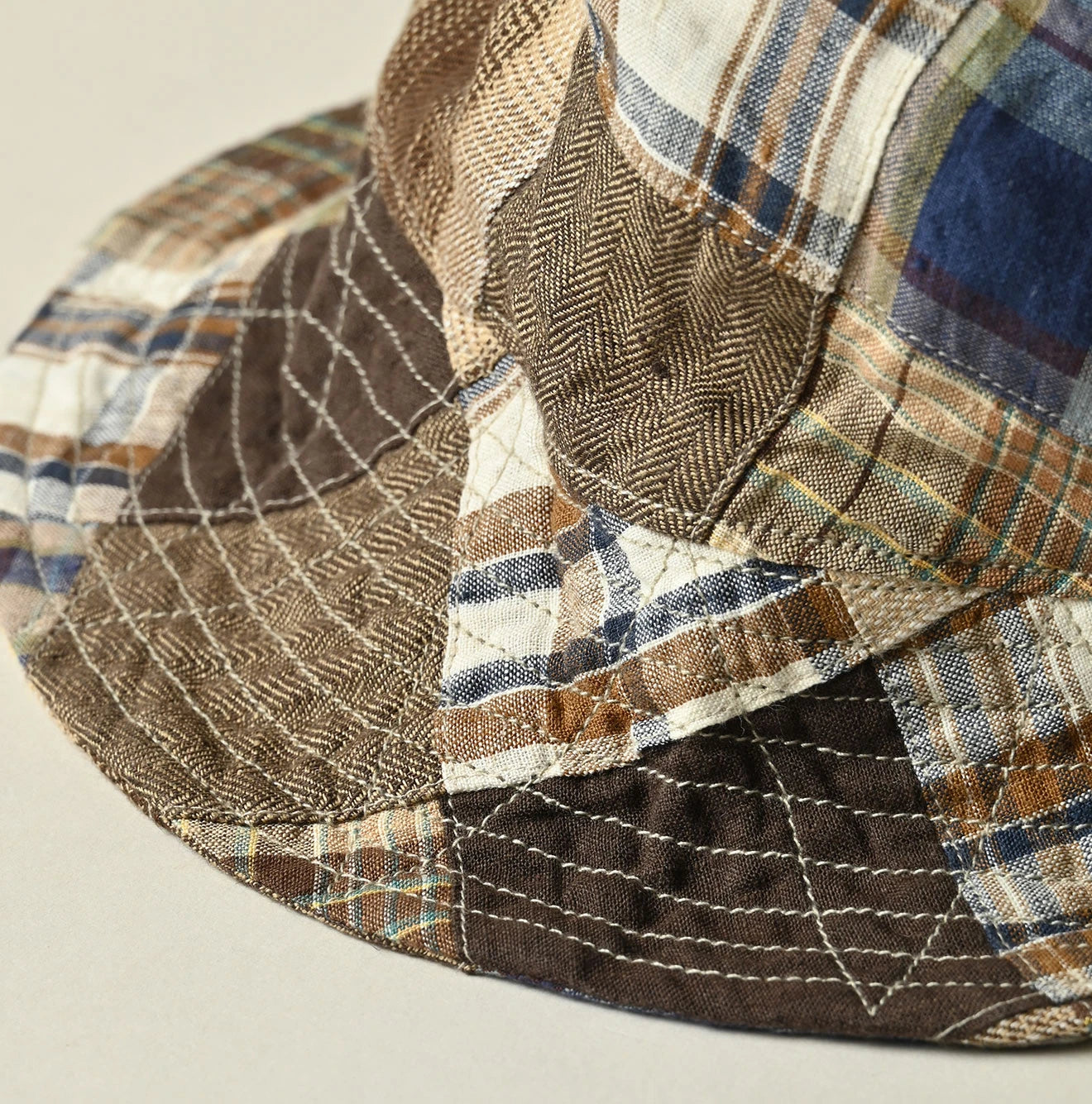 45R Linen Patchwork Hat - Image 7