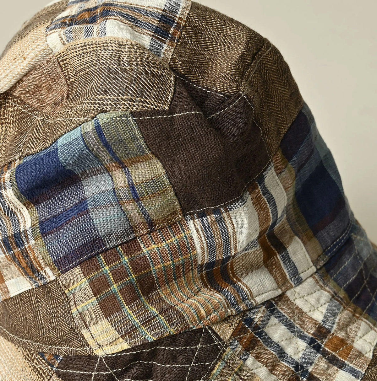45R Linen Patchwork Hat