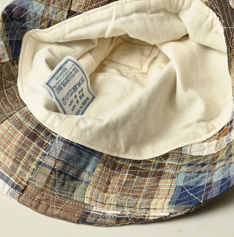 45R Linen Patchwork Hat - Image 11