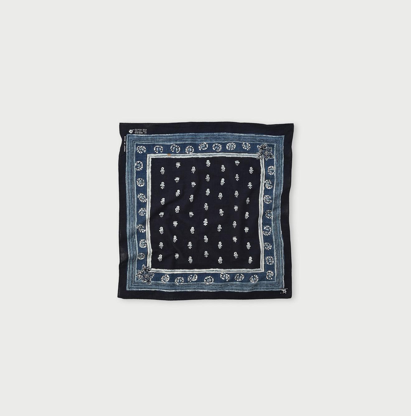 Indigo Supima Havana Bouquet Bandana