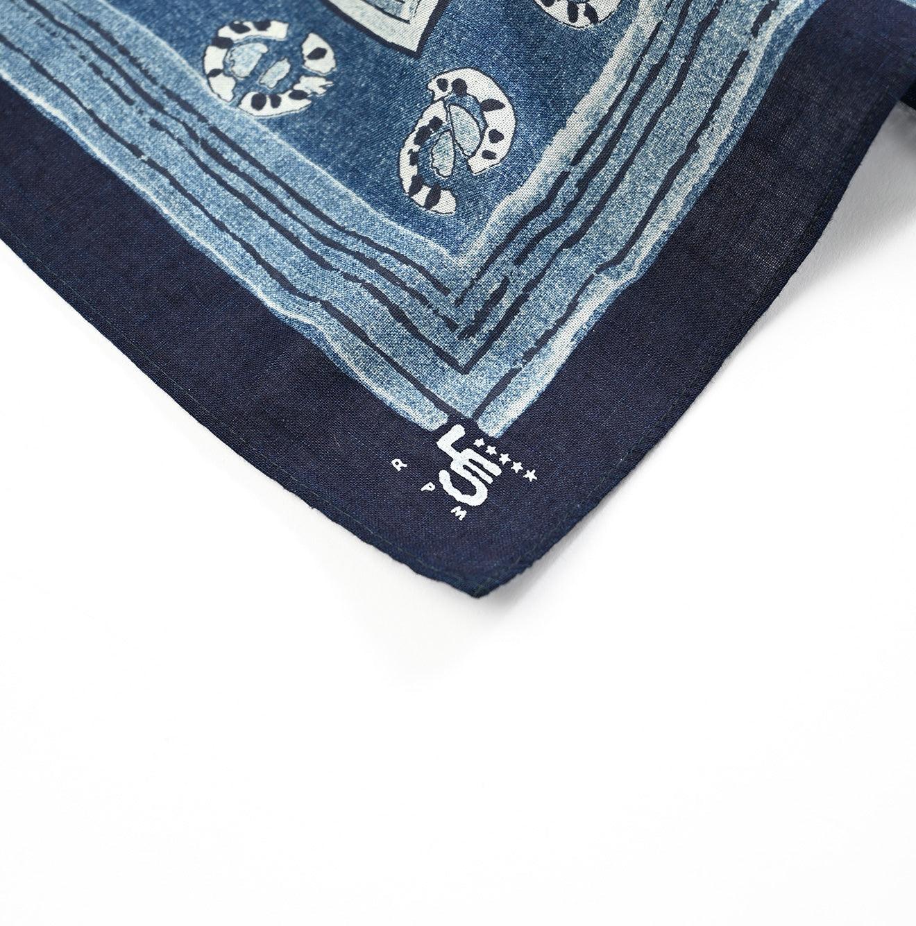 Indigo Supima Havana Bouquet Bandana