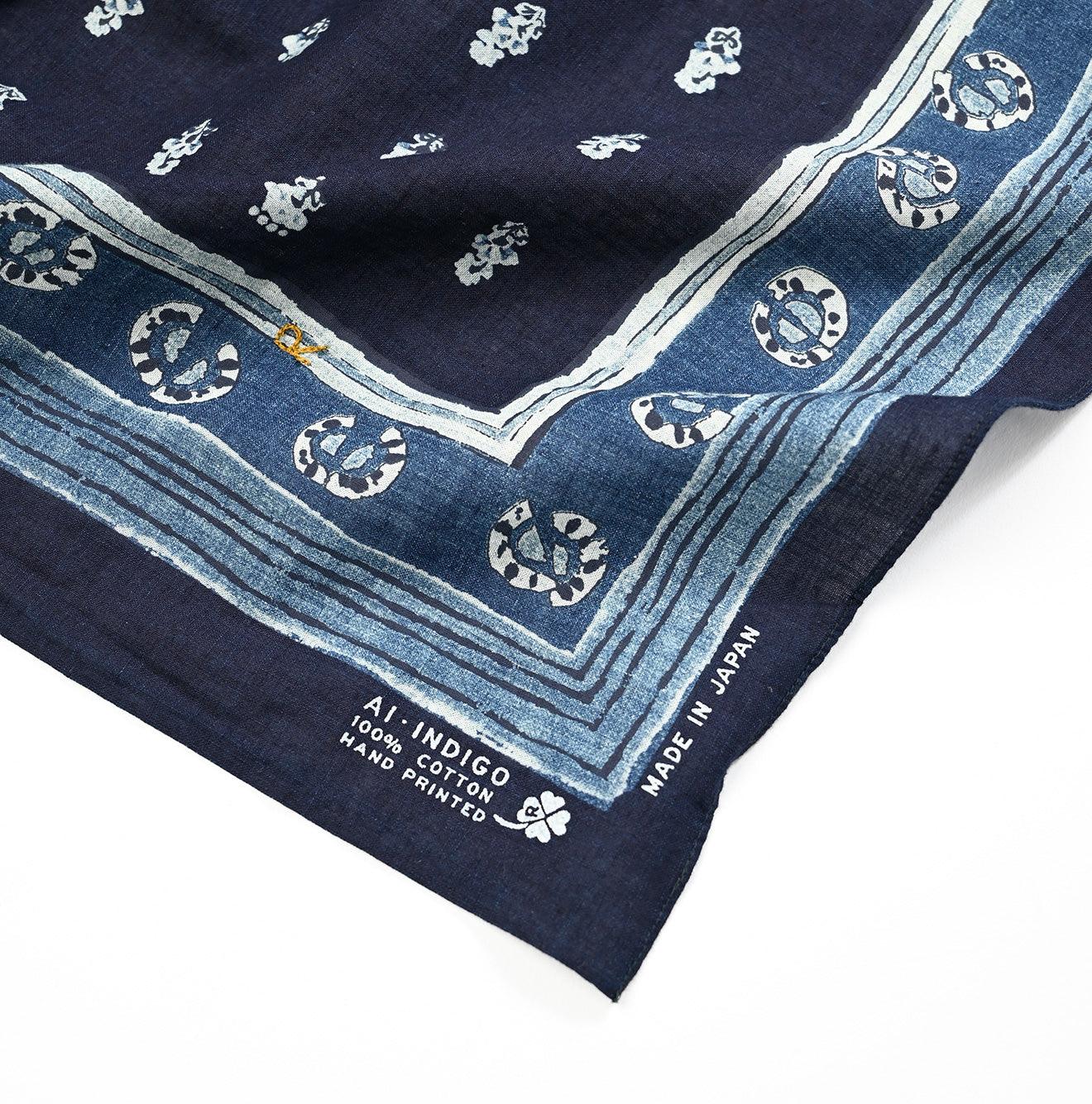 Indigo Supima Havana Bouquet Bandana