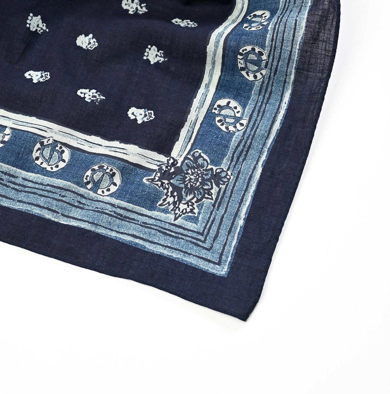 Indigo Supima Havana Bouquet Bandana