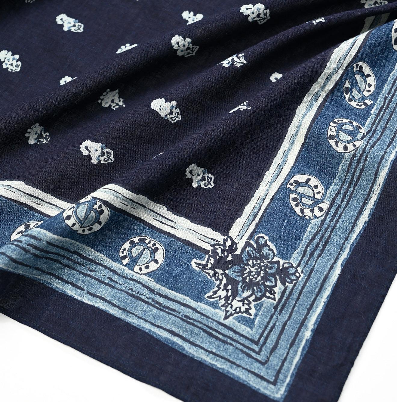 Indigo Supima Havana Bouquet Bandana